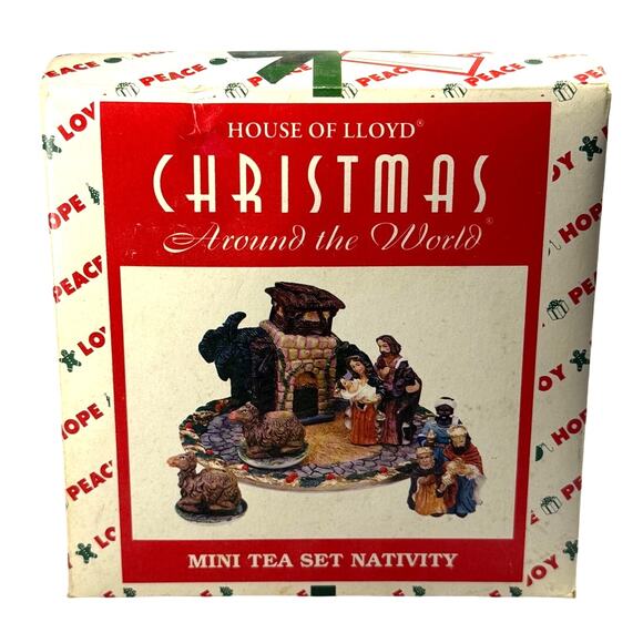 House of Lloyd Christmas Nativity Mini Tea Set in Box 542386 - Picture 1 of 3
